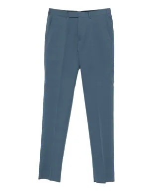 Zegna concealed-fastening chinos - Blue - サムネイル1