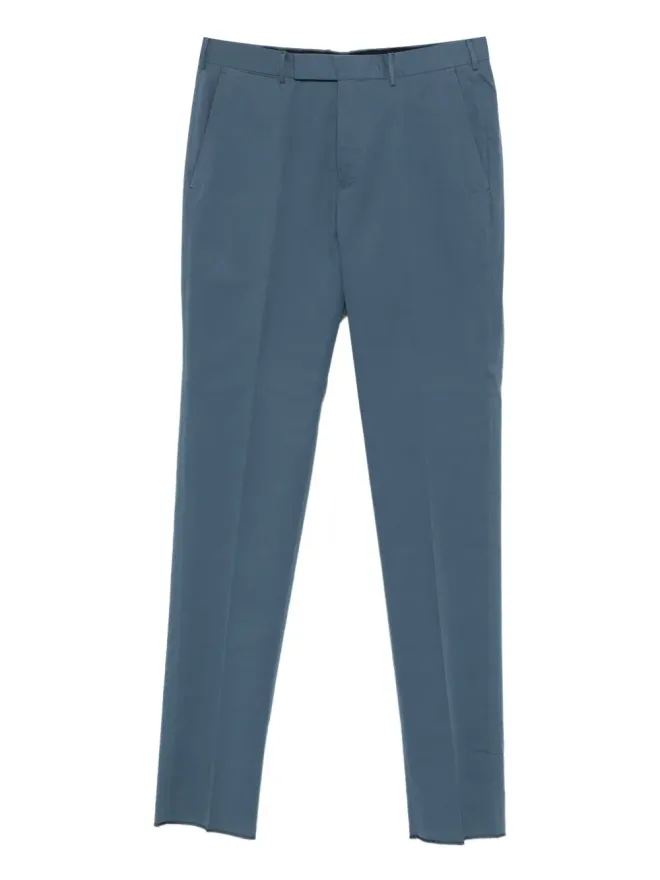 ZEGNA Zegna concealed-fastening chinos - Blueの商品画像