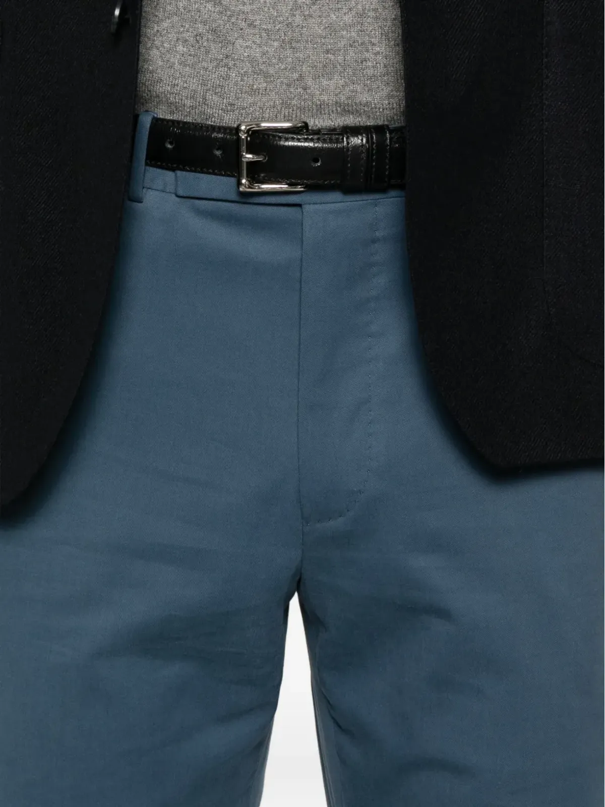 Zegna concealed-fastening chinos - Blue - 画像5