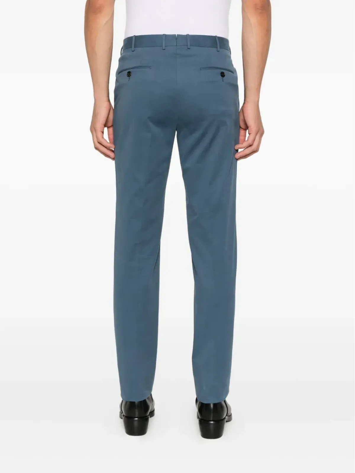 Zegna concealed-fastening chinos - Blue - 画像4