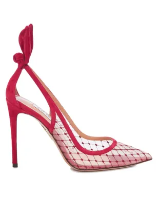 Aquazzura メッシュパネル入りストレットパンプス - サムネイル1