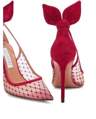 Aquazzura メッシュパネル入りストレットパンプス - サムネイル2