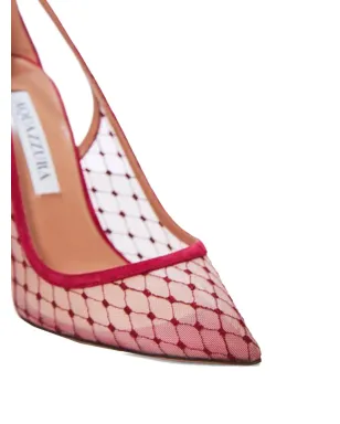 Aquazzura メッシュパネル入りストレットパンプス - サムネイル3