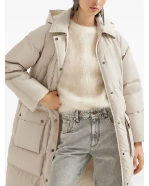 Brunello Cucinelli フード付きキルティングコート - サムネイル4