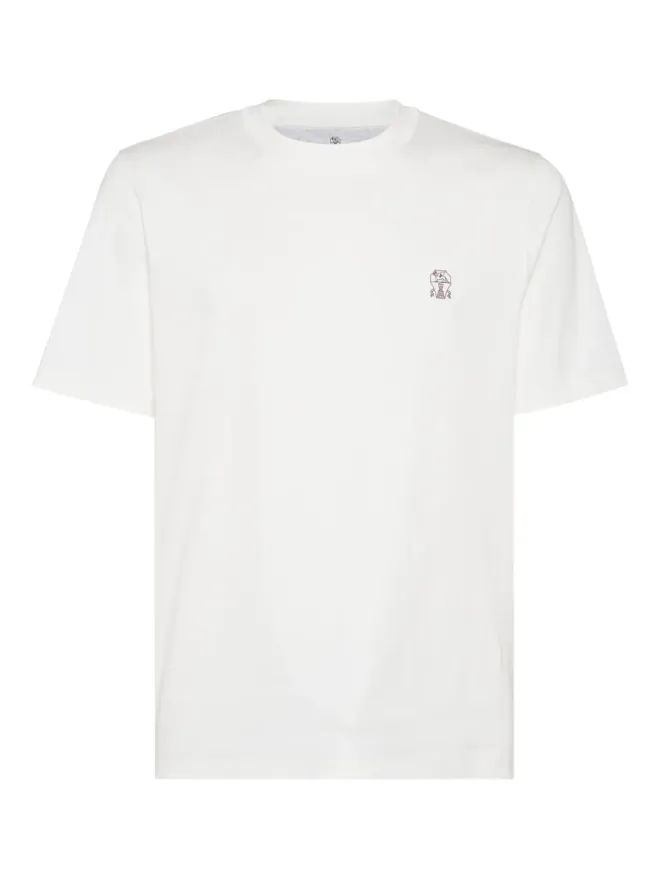 Brunello Cucinelli Brunello Cucinelli ロゴプリントTシャツの商品画像