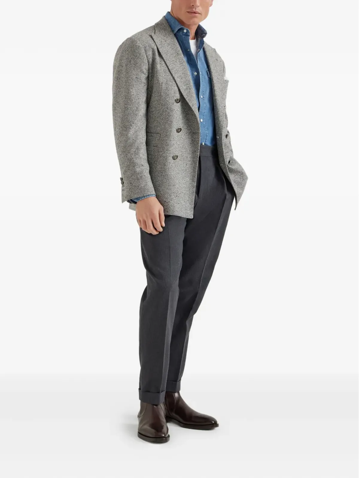 Brunello Cucinelli ロゴプリントTシャツ - 画像2