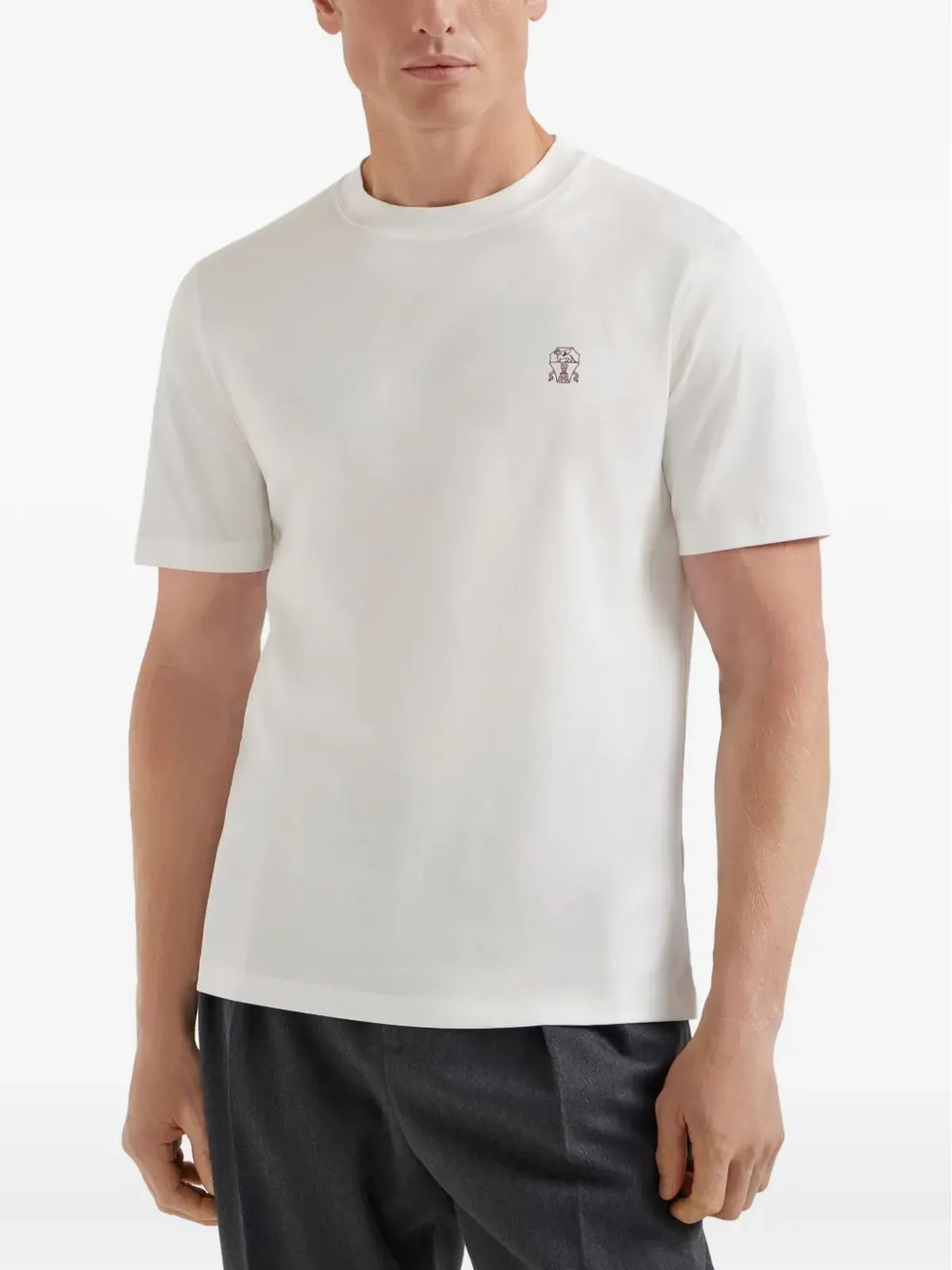 Brunello Cucinelli ロゴプリントTシャツ - 画像3