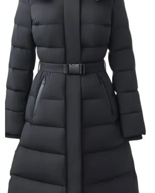 Mackage Calina-City フード付きベルト付きパファーコート - サムネイル2