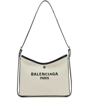 Balenciaga バイアリ ロゴプレート付き キャンバス ショルダーバッグ - サムネイル1