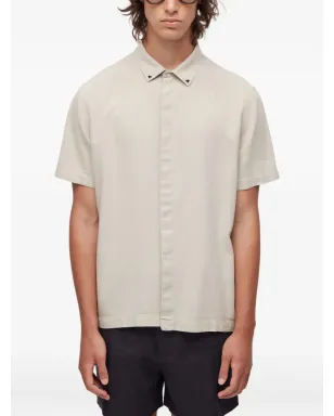 Osklen embroidered button-fastening shirt - Neutrals - サムネイル1