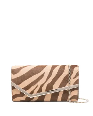 Jimmy Choo Emmie ゼブラ柄 クラッチバッグ - サムネイル1
