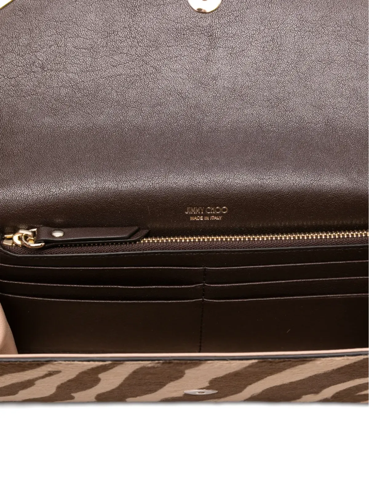 Jimmy Choo Emmie ゼブラ柄 クラッチバッグ - 画像5