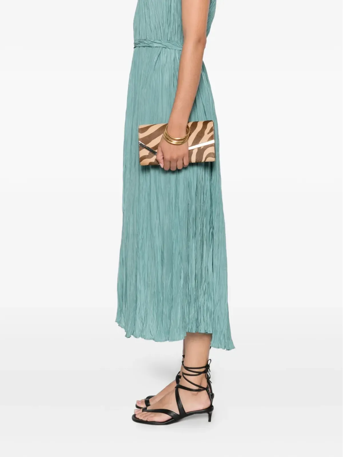 Jimmy Choo Emmie ゼブラ柄 クラッチバッグ - 画像2