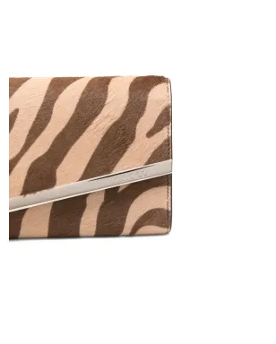 Jimmy Choo Emmie ゼブラ柄 クラッチバッグ - サムネイル4