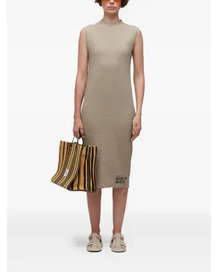 Osklen sleeveless midi dress - Neutrals - サムネイル2