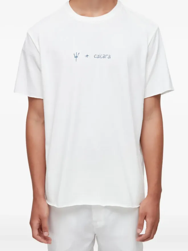 Osklen Osklen トライデント グラフィック ローエッジ Tシャツの商品画像