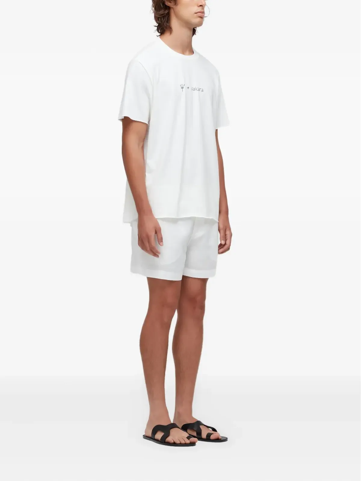 Osklen トライデント グラフィック ローエッジ Tシャツ - 画像2