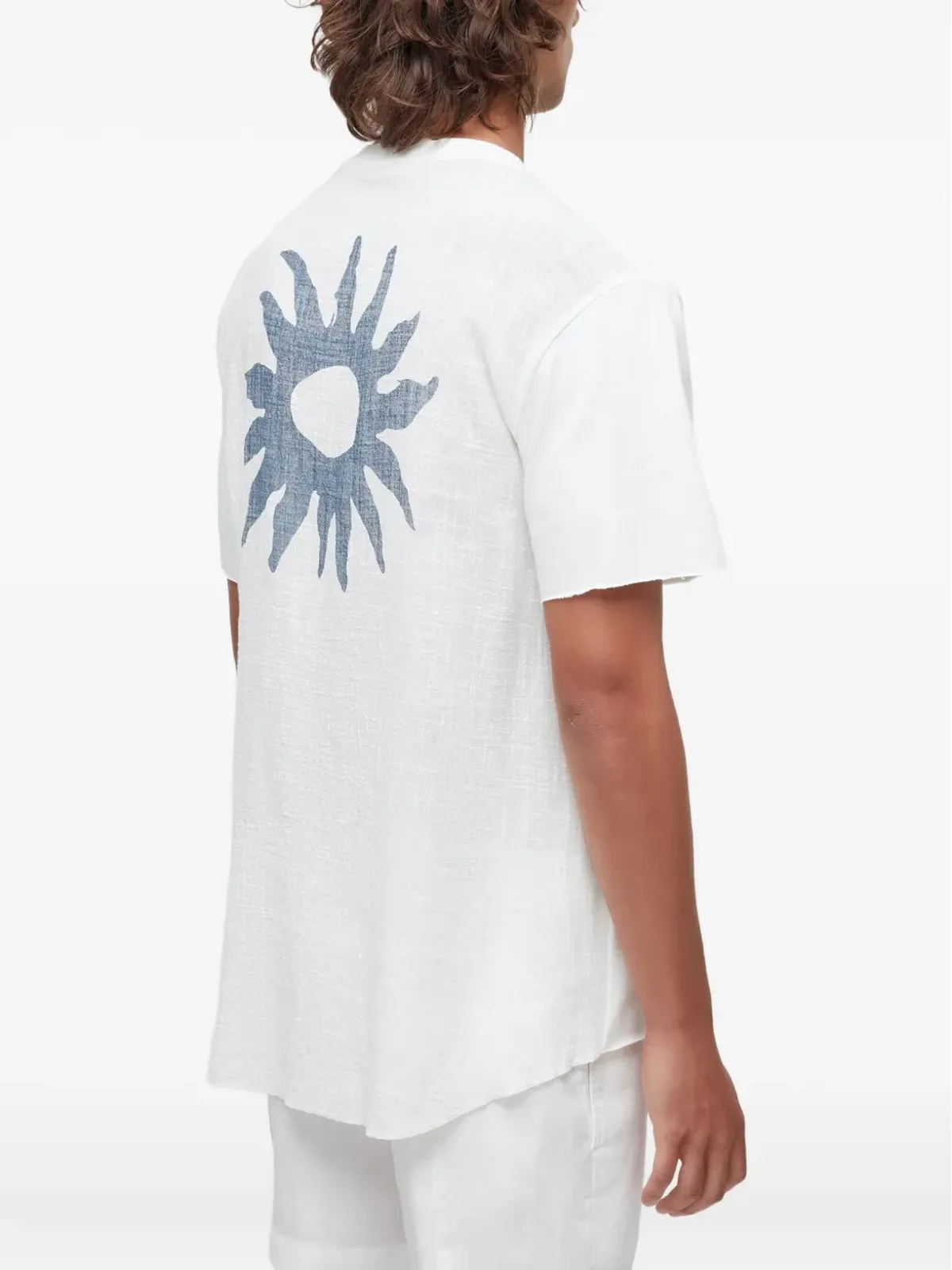 Osklen トライデント グラフィック ローエッジ Tシャツ - 画像4