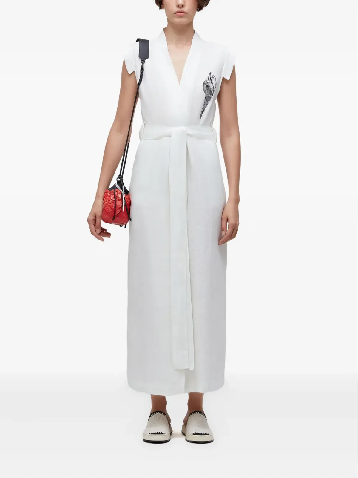 Osklen Concha Duo wrap maxi dress - 画像2