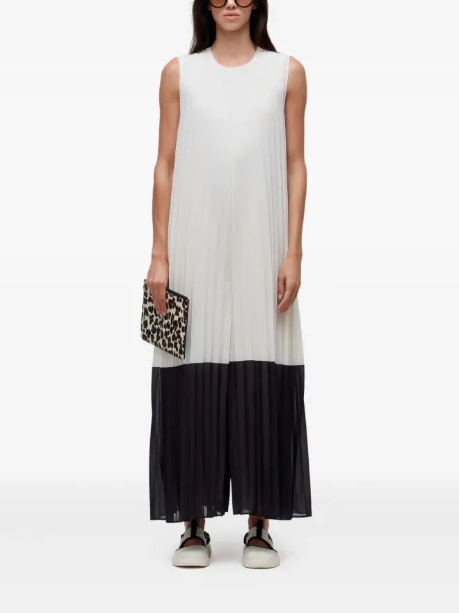 Osklen Osklen プリーツ入り ノースリーブ ツートーン ジャンプスーツの商品画像