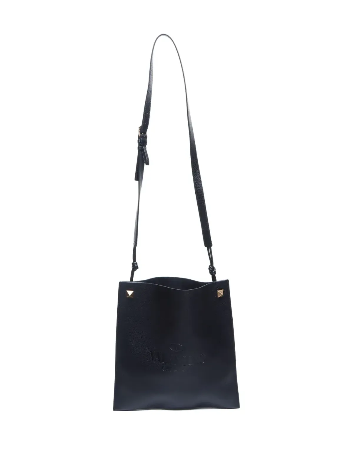Valentino Garavani ヴィンテージ 2010 ロゴエンボス ショルダーバッグ - ブラック - 画像5