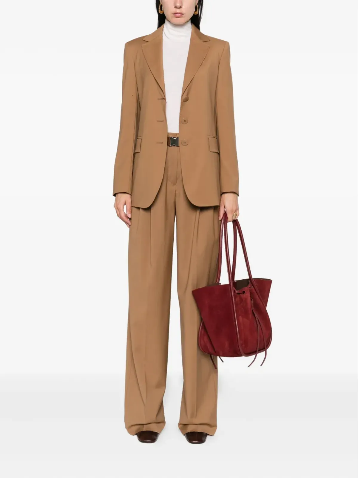 Max Mara バージンウール シングルブレスト ブレザー - 画像2