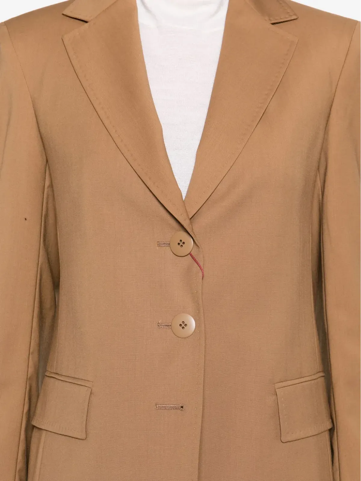 Max Mara バージンウール シングルブレスト ブレザー - 画像4