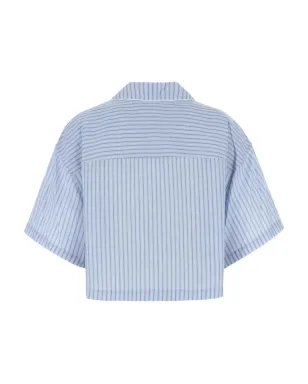 Alexander Wang ストライプ半袖シャツ ブルー - サムネイル2