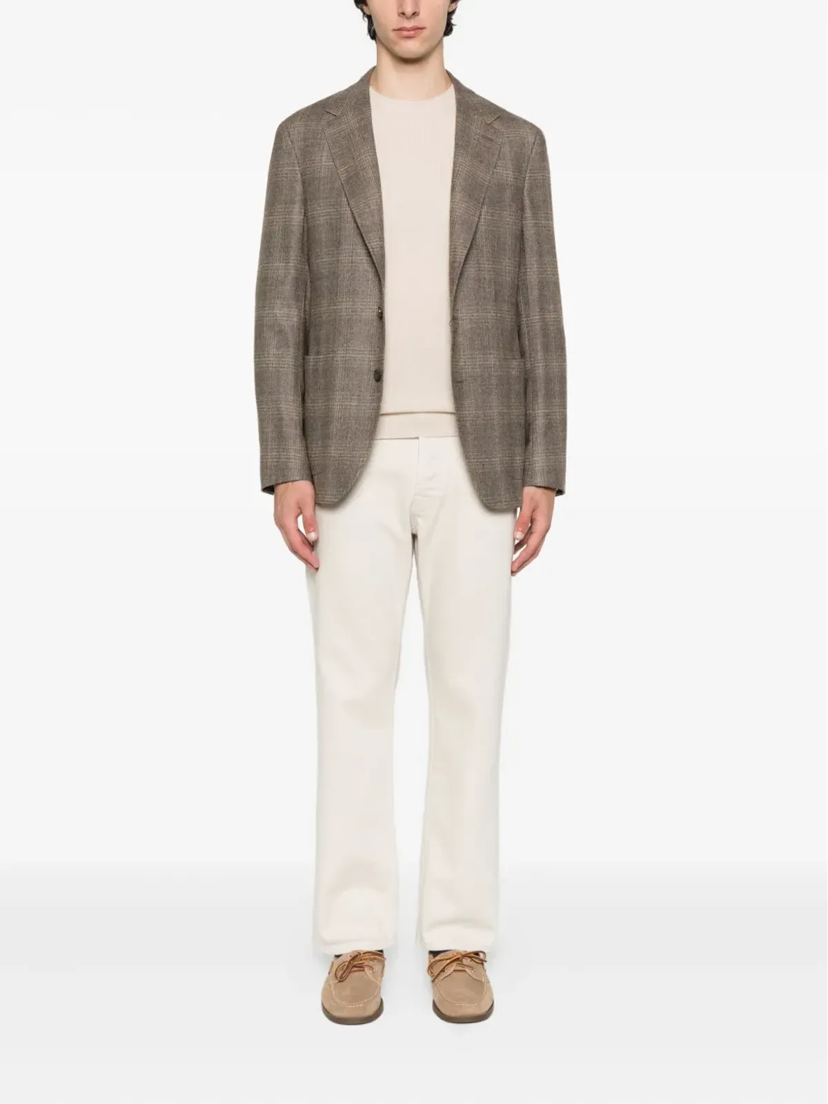 Canali チェック柄ウールブレザー - 画像2