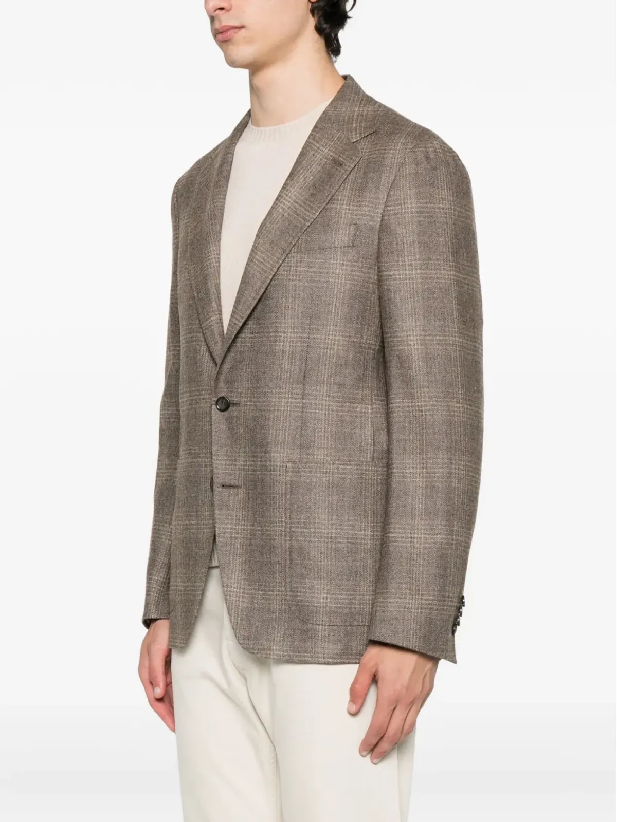 Canali チェック柄ウールブレザー - 画像3