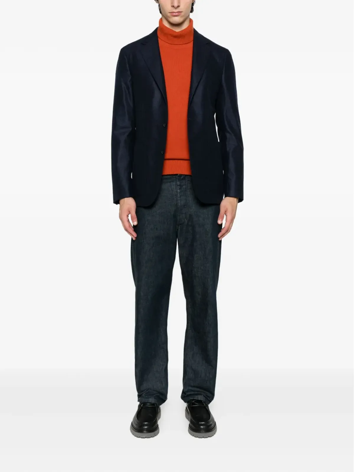 Canali ツーボタン ウール ブレザー - 画像2