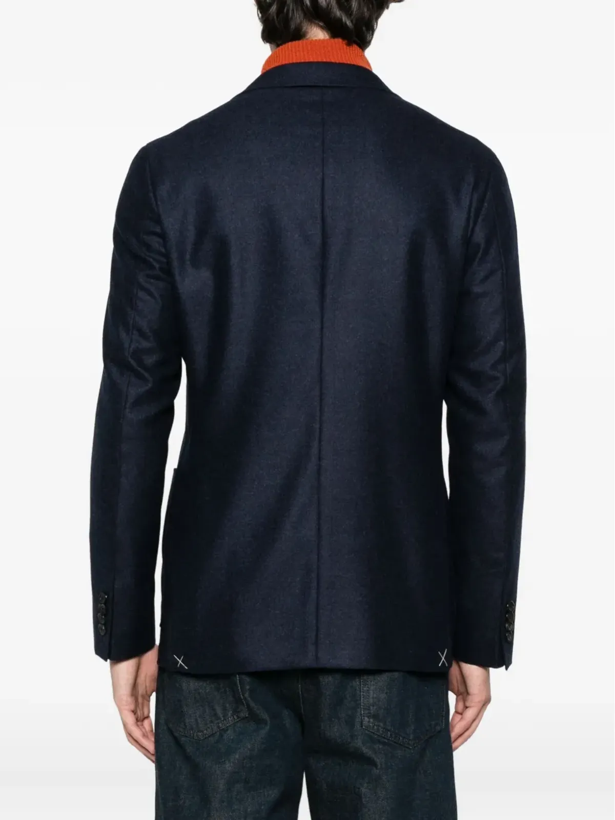 Canali ツーボタン ウール ブレザー - 画像4