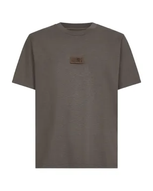 MM6 Maison Margiela numbers-motif cotton T-shirt - Neutrals - サムネイル1