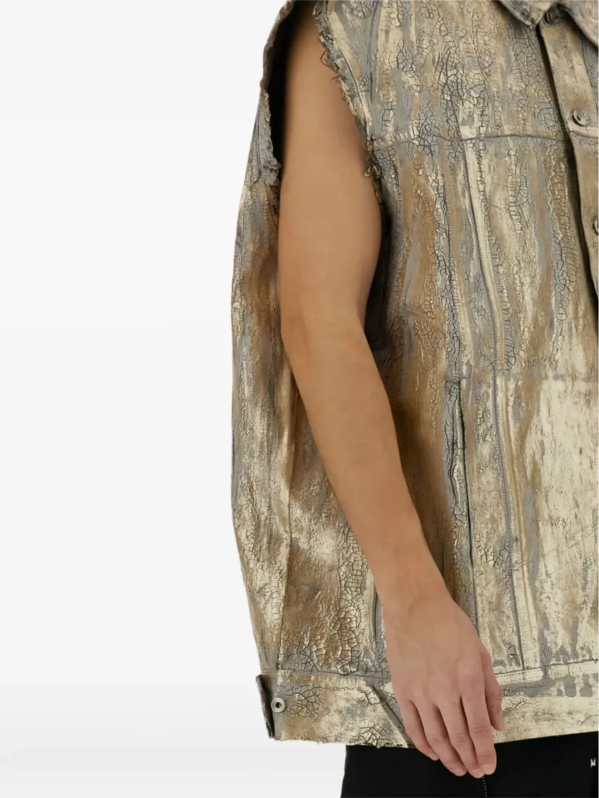 Rick Owens DRKSHDW ジャンボコットンジレ（ゴールド） - 画像5
