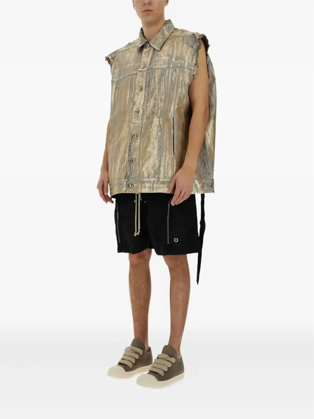 Rick Owens DRKSHDW ジャンボコットンジレ（ゴールド） - 画像2