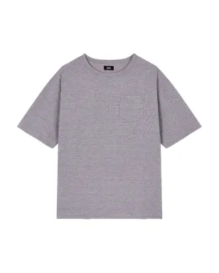 TOMBOY ドローストリングポケットTシャツ - グレー - サムネイル1