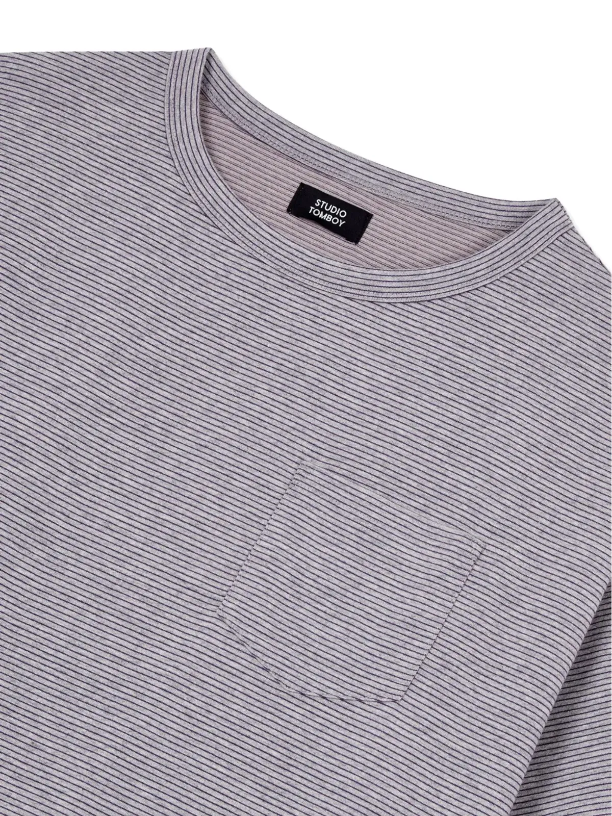 TOMBOY ドローストリングポケットTシャツ - グレー - 画像5