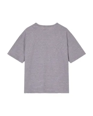 TOMBOY ドローストリングポケットTシャツ - グレー - サムネイル3