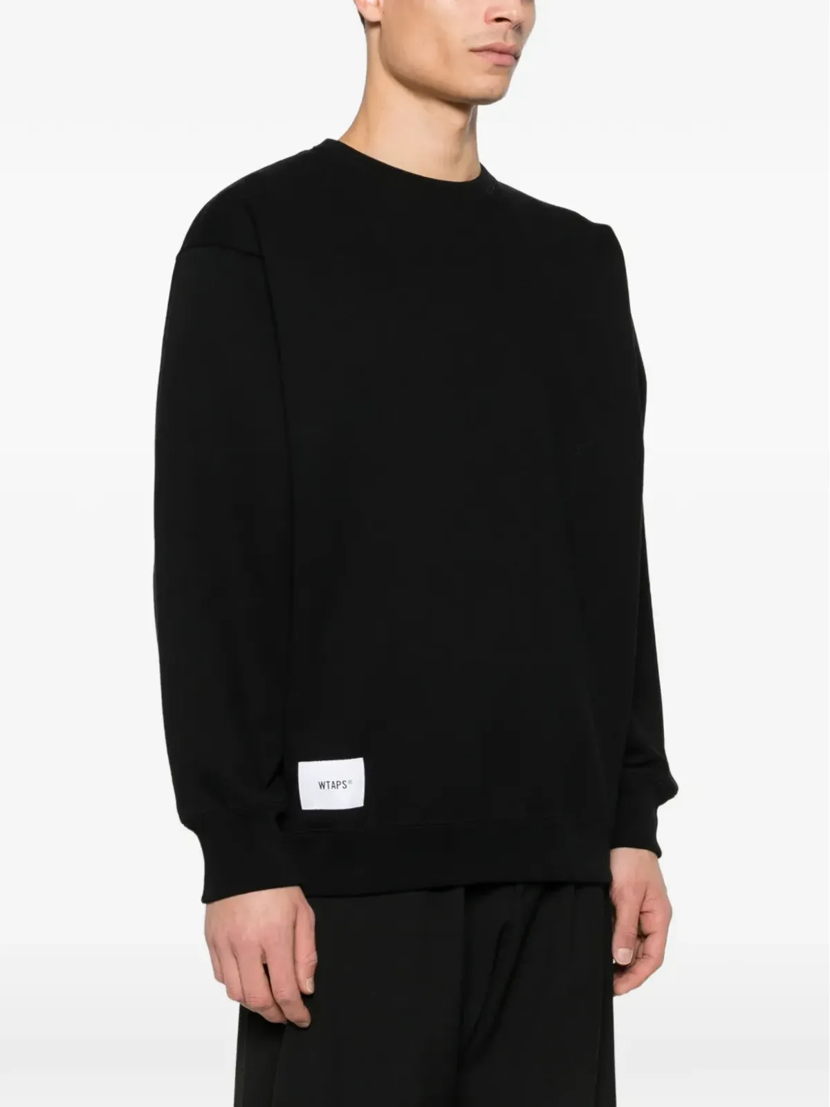 WTAPS ロゴパッチ クルーネック スウェットシャツ - 画像4