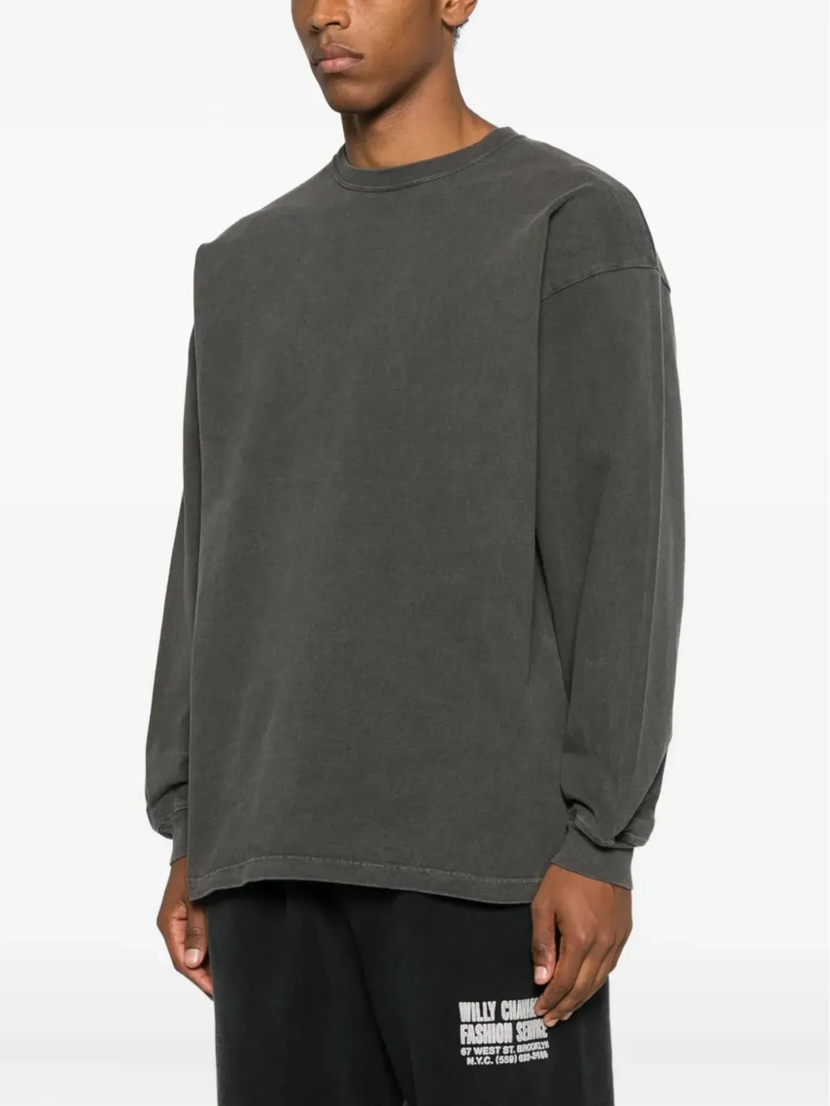 WTAPS Sign-Od ロングスリーブ コットン Tシャツ - Grey - 画像3