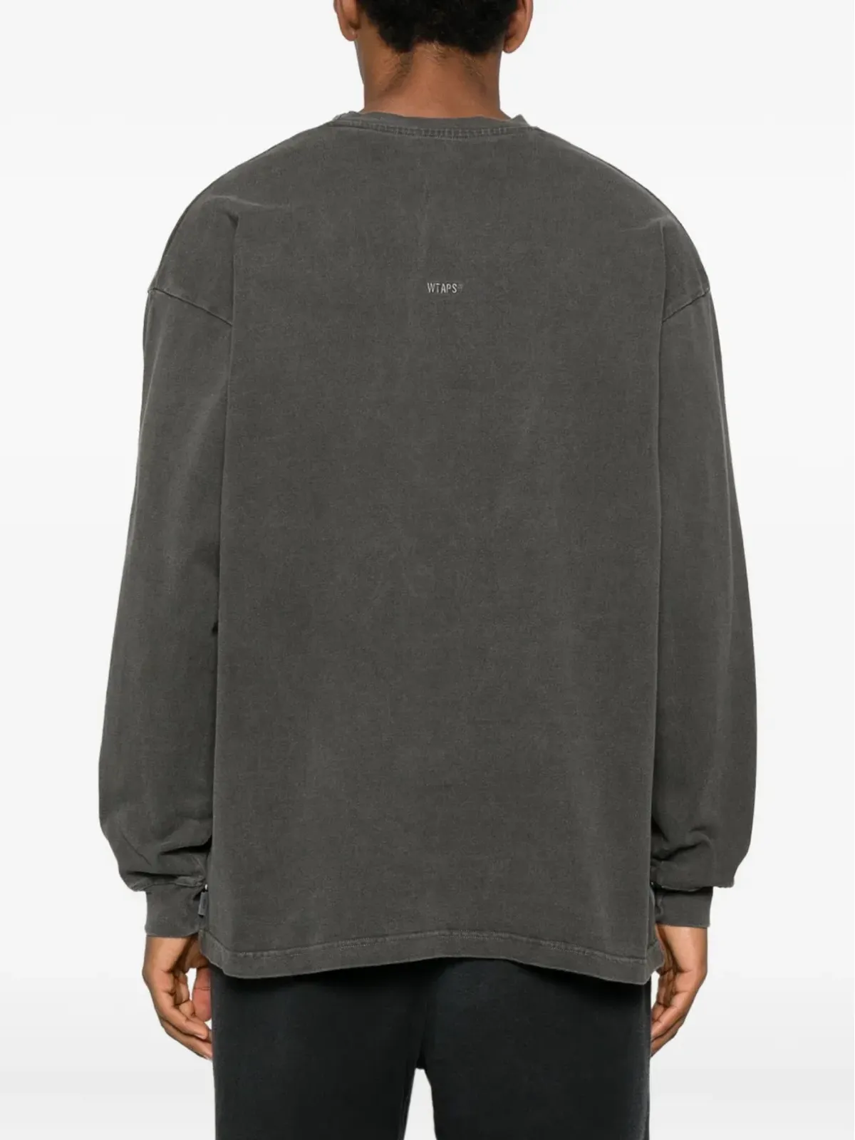 WTAPS Sign-Od ロングスリーブ コットン Tシャツ - Grey - 画像4