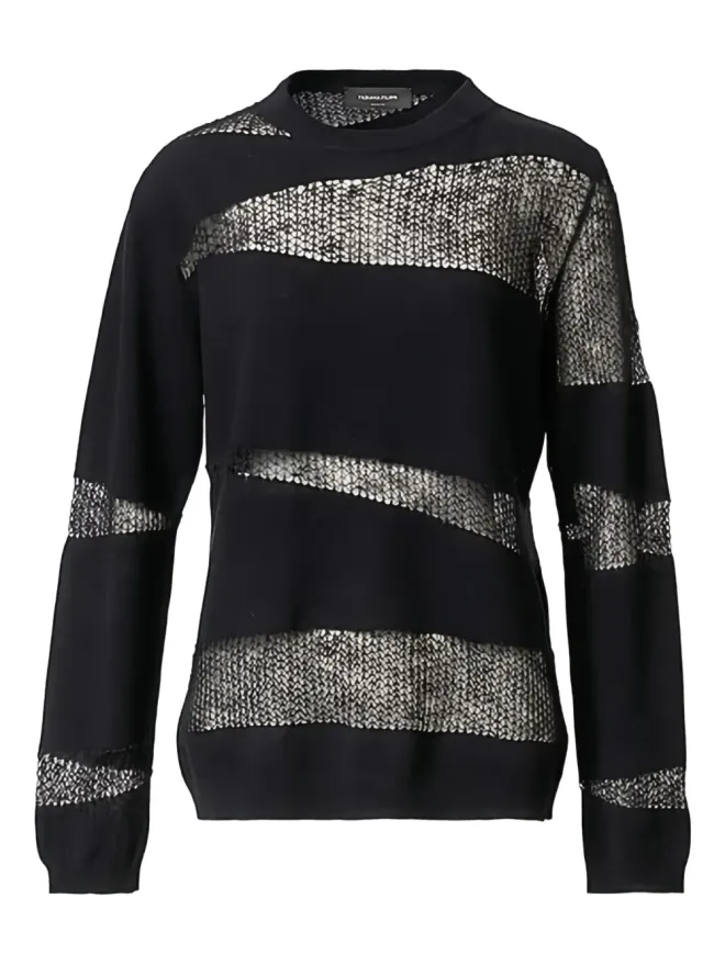 Fabiana Filippi Fabiana Filippi 長袖ニットセーター - ブラックの商品画像