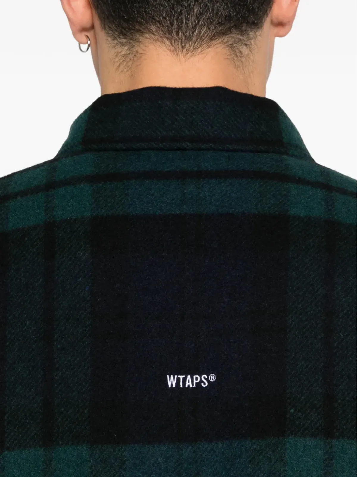 WTAPS チェック柄ジップアップシャツジャケット - 画像5