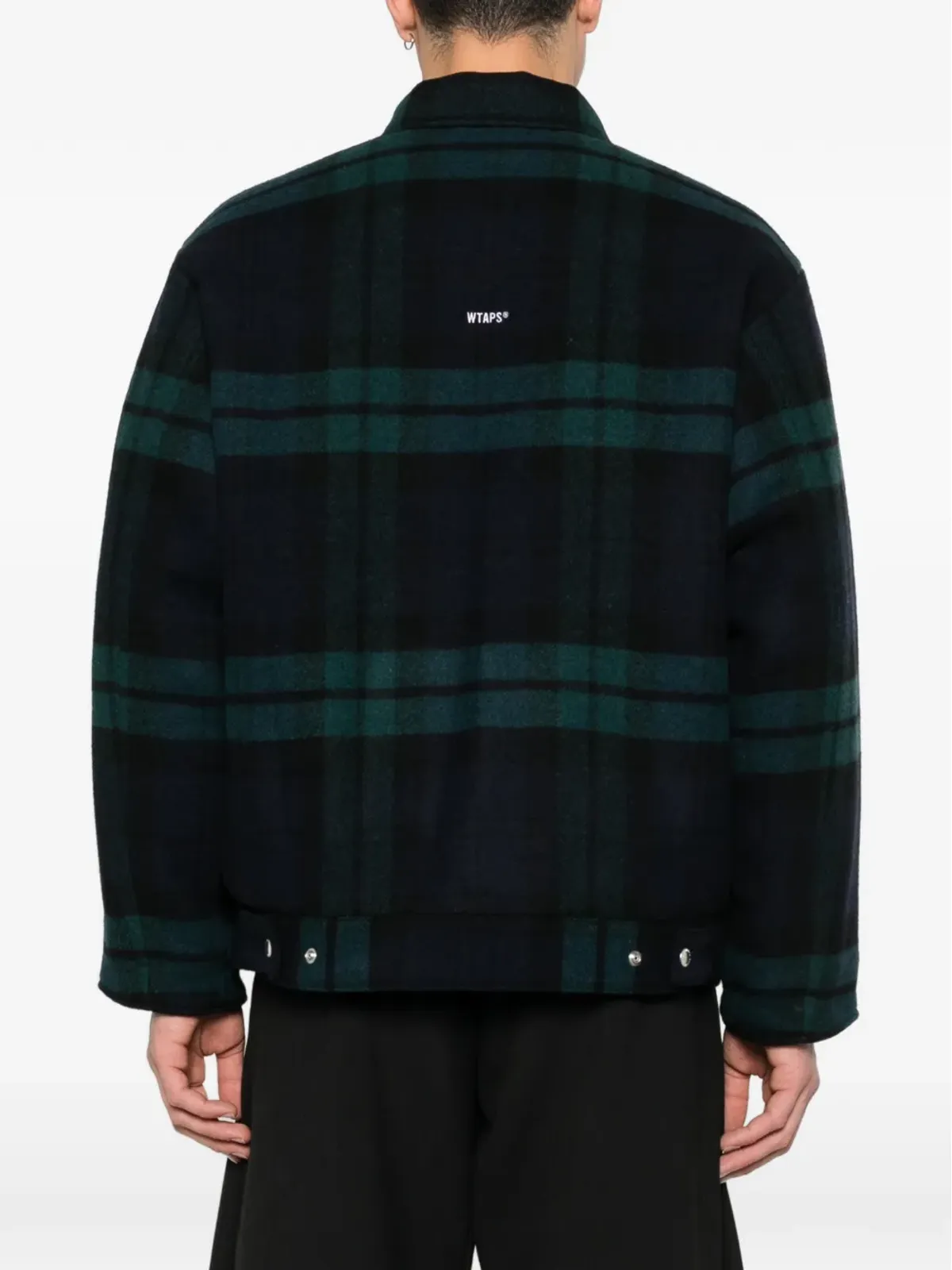 WTAPS チェック柄ジップアップシャツジャケット - 画像4