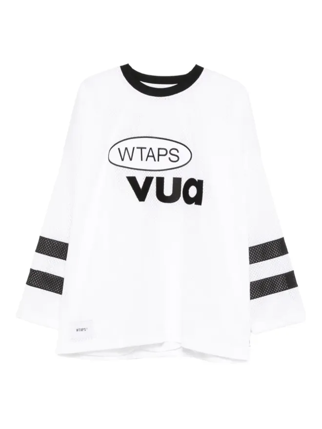 WTAPS WTAPS Netminder ロゴ入りストライプディテール Tシャツの商品画像