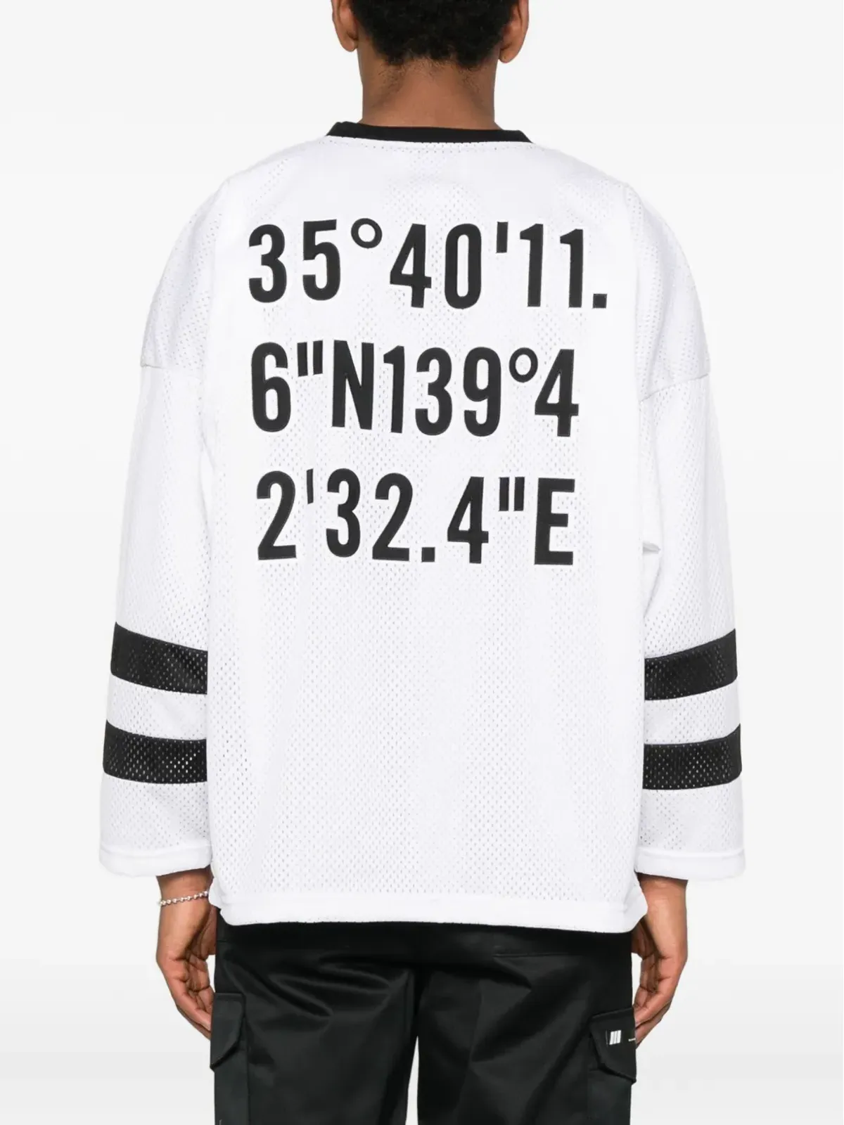 WTAPS Netminder ロゴ入りストライプディテール Tシャツ - 画像4