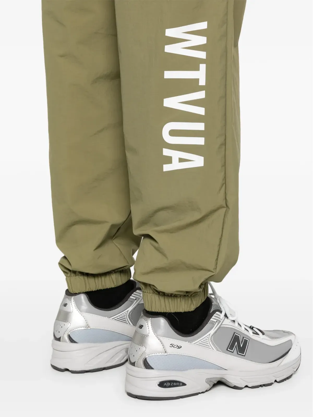 WTAPS ロゴプリント トラックパンツ - Green - 画像5