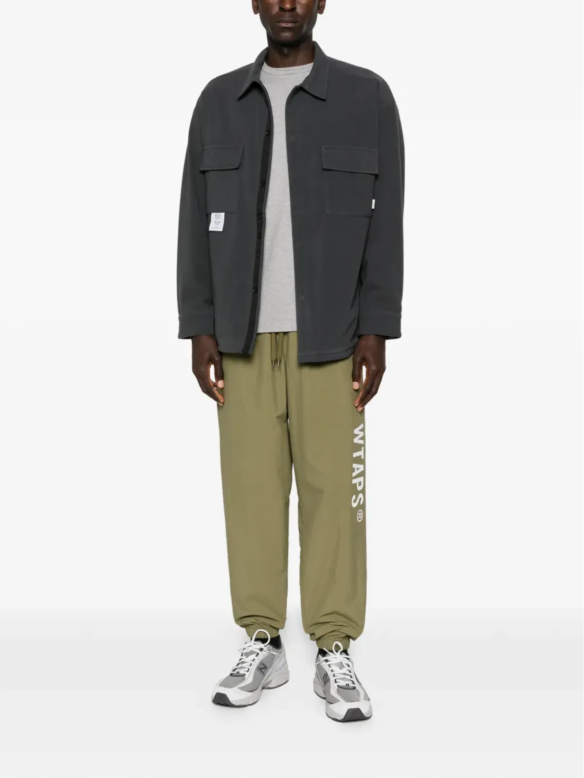 WTAPS ロゴプリント トラックパンツ - Green - 画像2