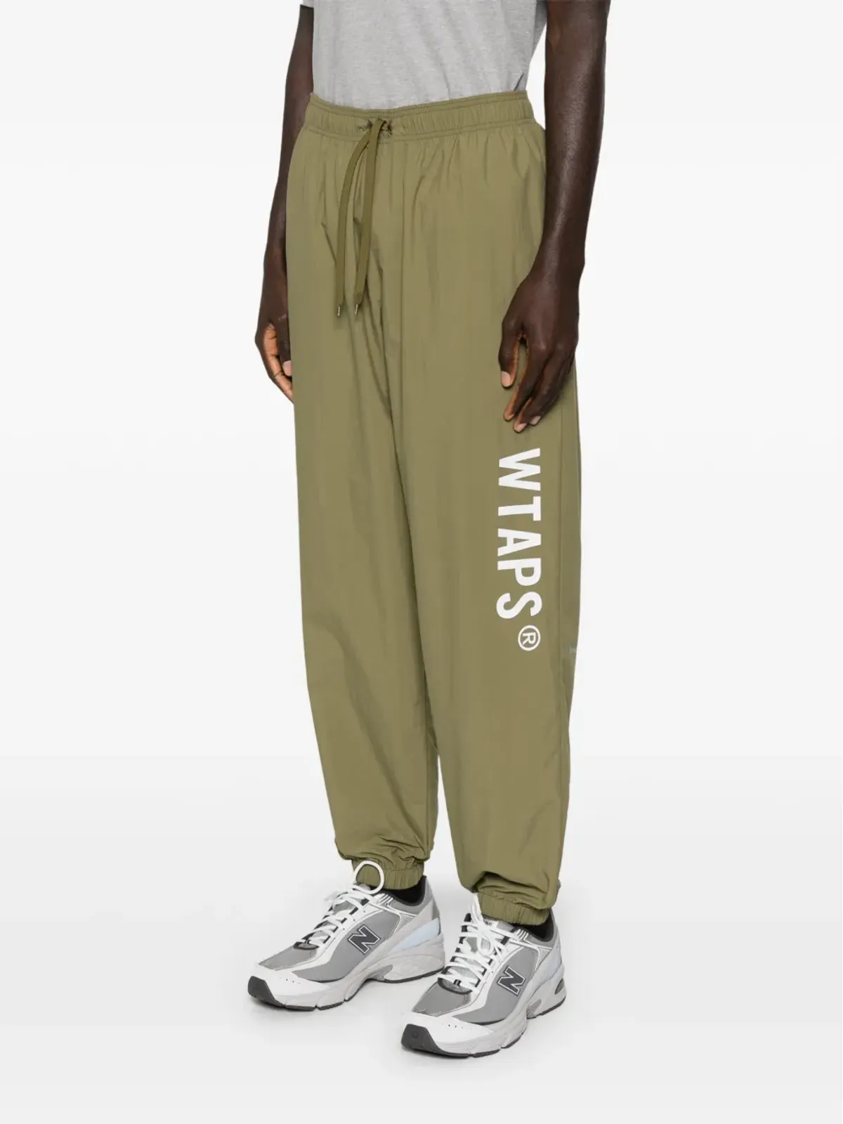 WTAPS ロゴプリント トラックパンツ - Green - 画像3