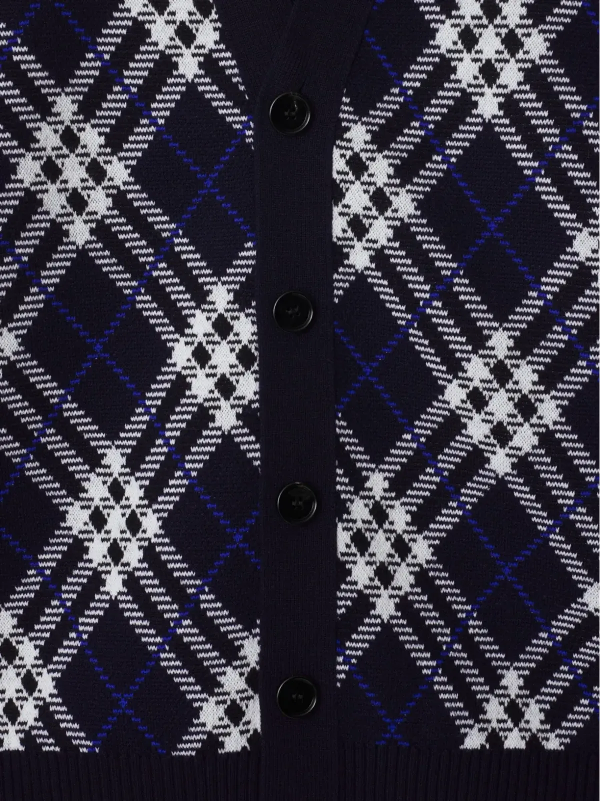 Burberry チェック柄カーディガン - 画像2